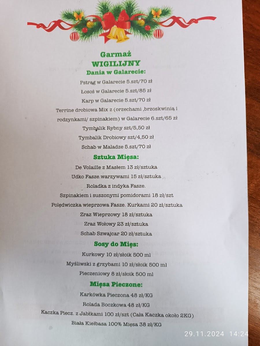 Menu Kaszubski Bar Mleczny Jula-2